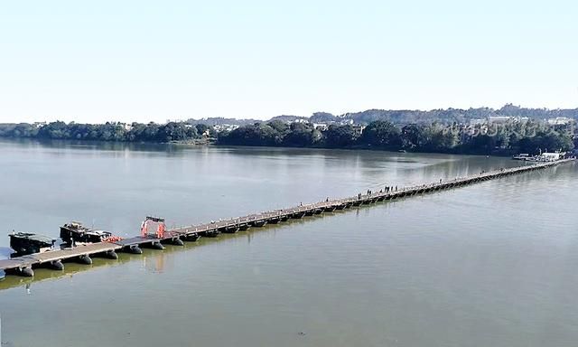 100只木船搭建的江西宋代浮桥 800多年从未被冲垮 至今正常通行