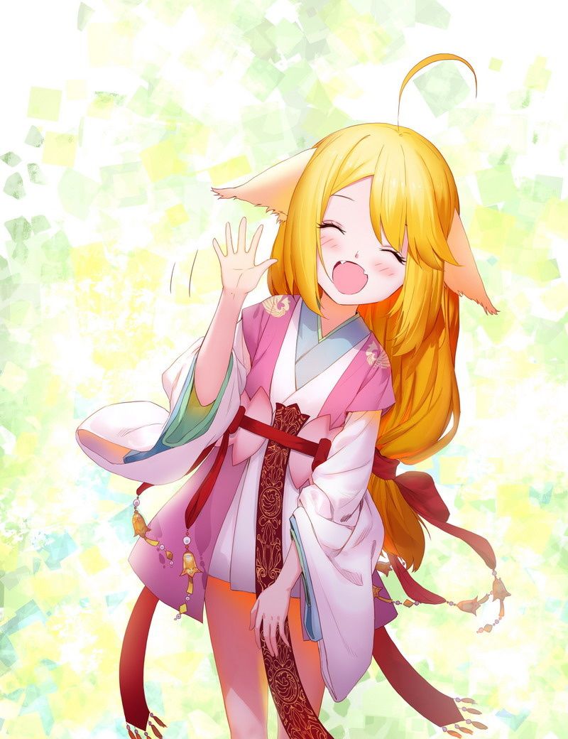 狐妖壁纸:呆萌又迷糊的小狐妖,也是美美哒