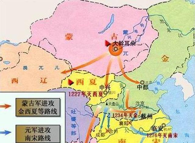 可以说南宋是在蒙古铁骑的铁蹄下抵抗时间最长的政权,其他的西夏,西辽