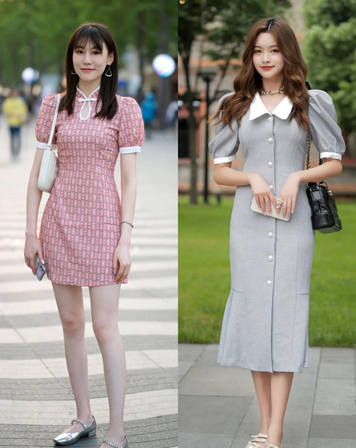 女人无论年纪多大,夏季多试试泡泡袖,这么穿时尚优雅又显年轻