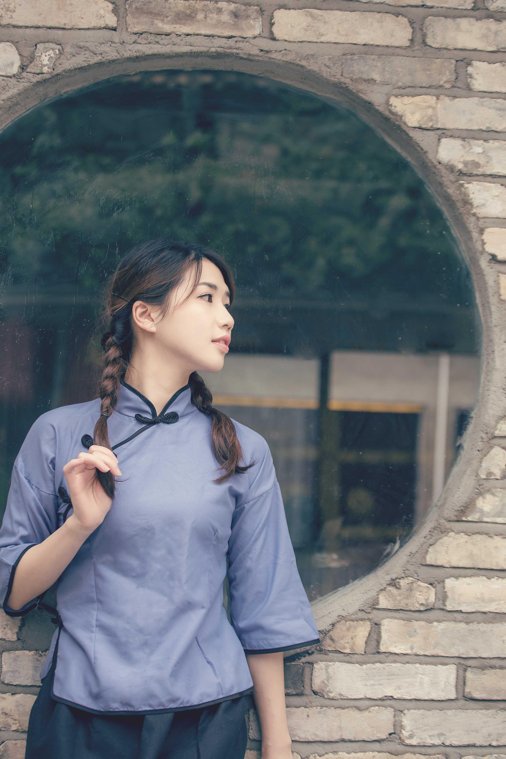 高颜值可爱的民国少女,两年前的作品!