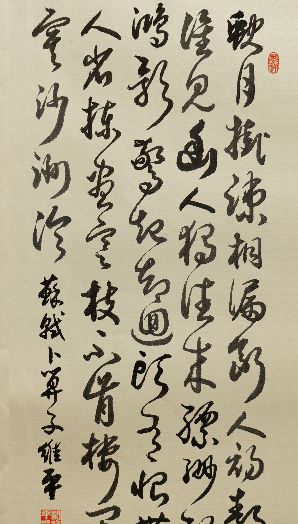 当代书法名家胡维平草书 苏轼《卜算子·黄州定慧院寓居作》_高清图集