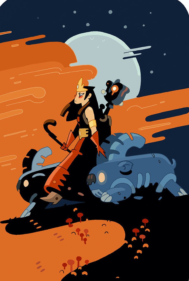 插画师amin faramarzian 极具风格化的角色插图,轻松又有趣