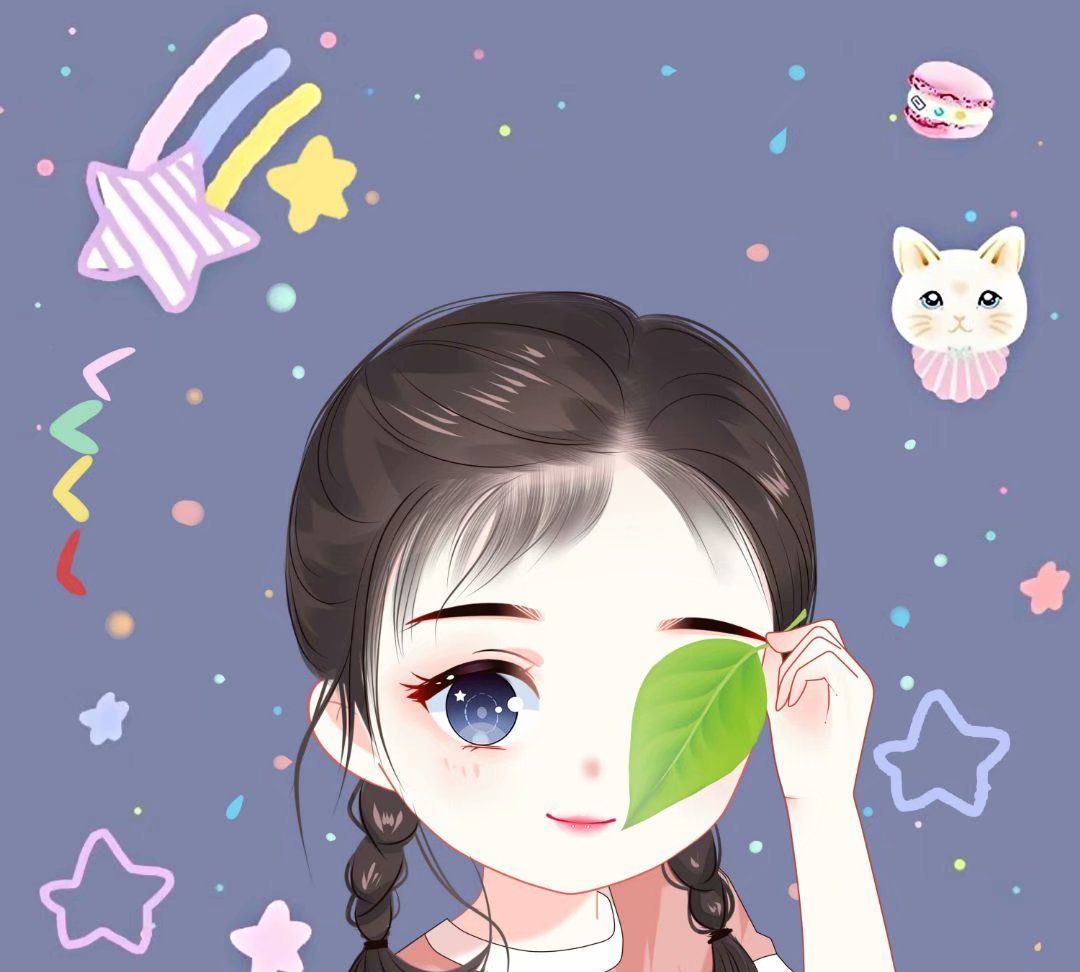 可爱女生单人头像,文艺风,森女风,卡通风女生头像