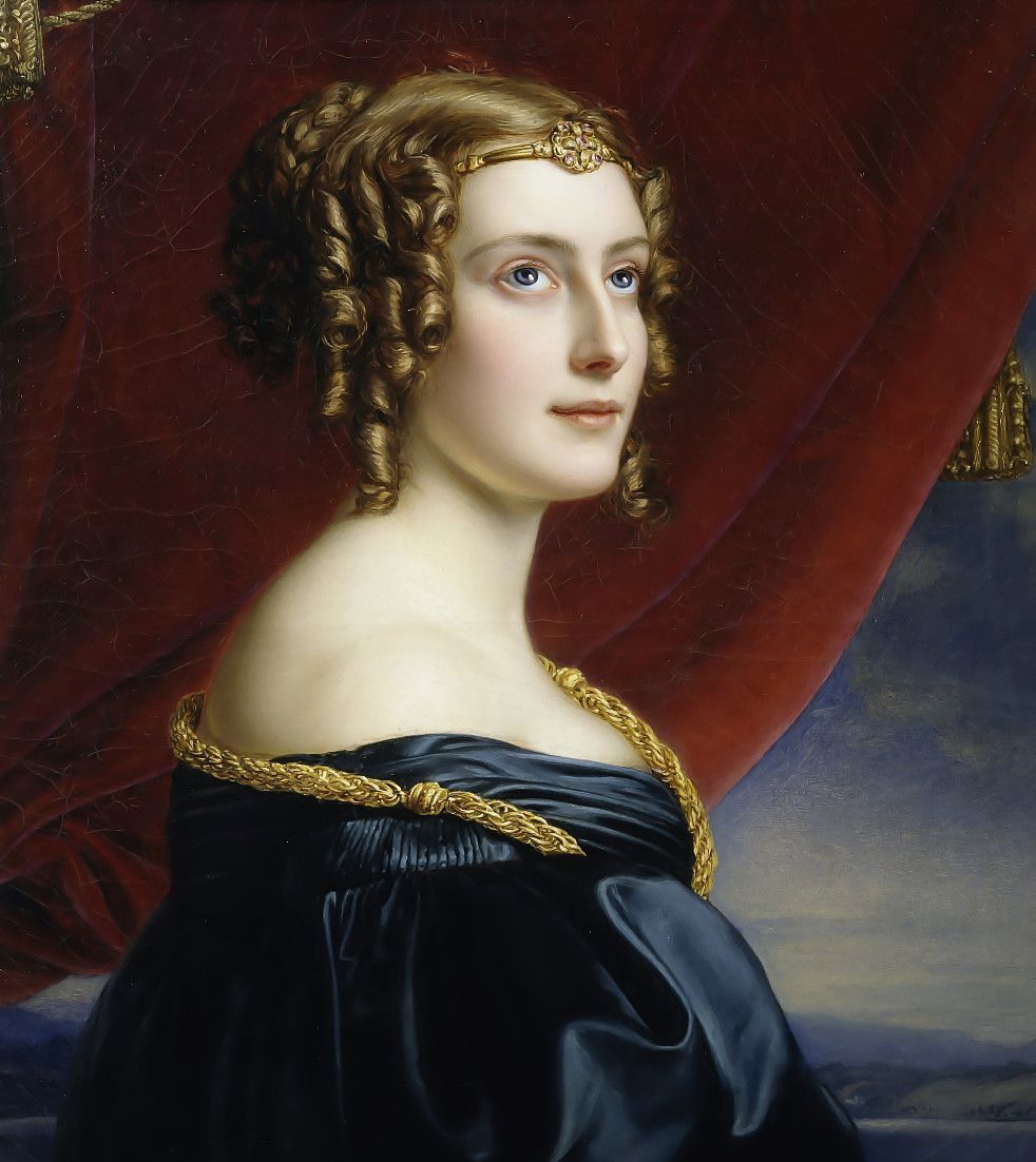 德国约瑟夫·卡尔·施蒂勒肖像画