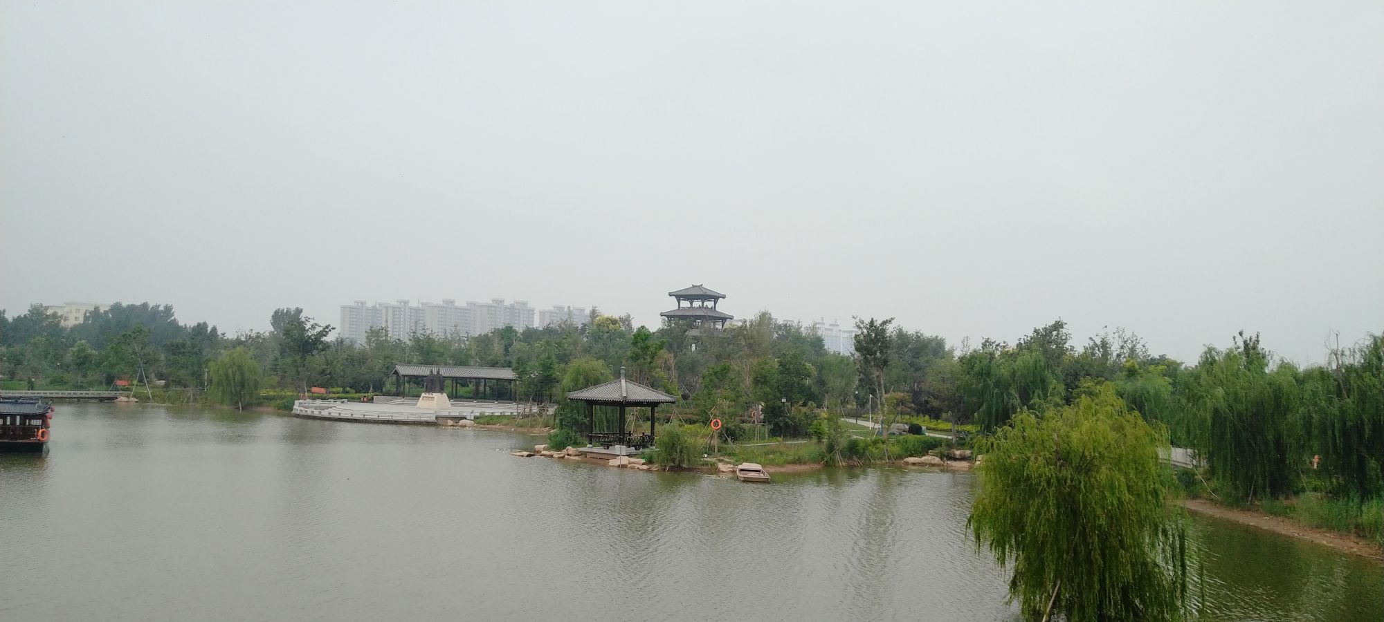 邯郸肥乡游记十六,肥义公园风景组图,肥公湖,肥公堤,肥公桥