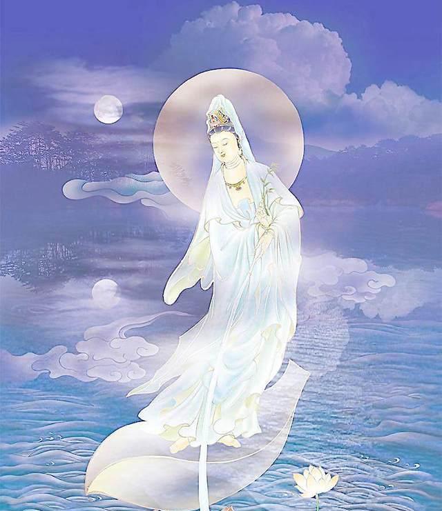 千手观音的传说:说是有位妙庄王,生了3个女儿,名妙因,妙缘,妙善.