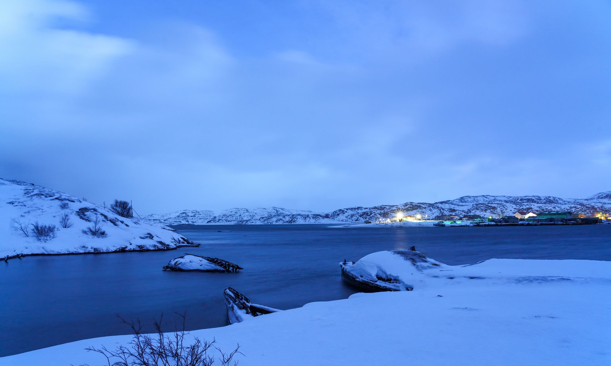 俄罗斯极光小镇捷里别尔卡——世界的尽头,是淡蓝色的童话