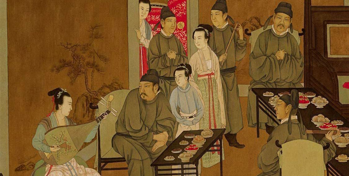 古人宴饮场面:奢华雅致,引人遐思