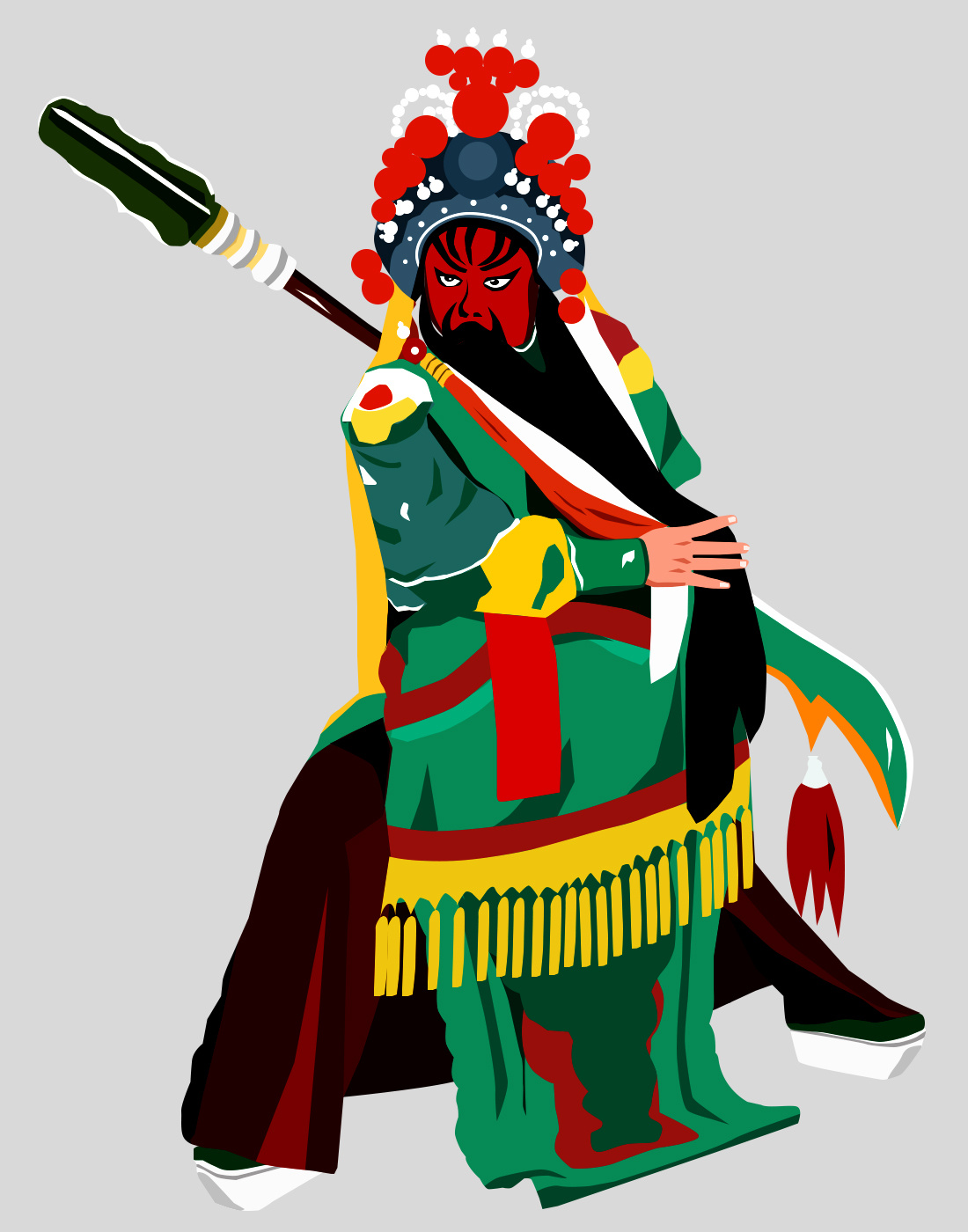 关公的脸到底为什么会变红呢.目前没有人得知.