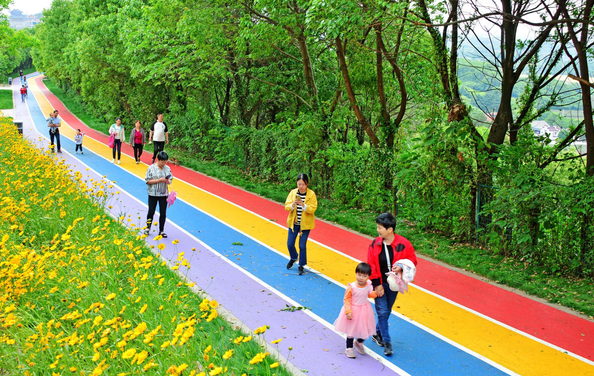 斗山彩虹步道,成为无锡又一个网红打卡地.