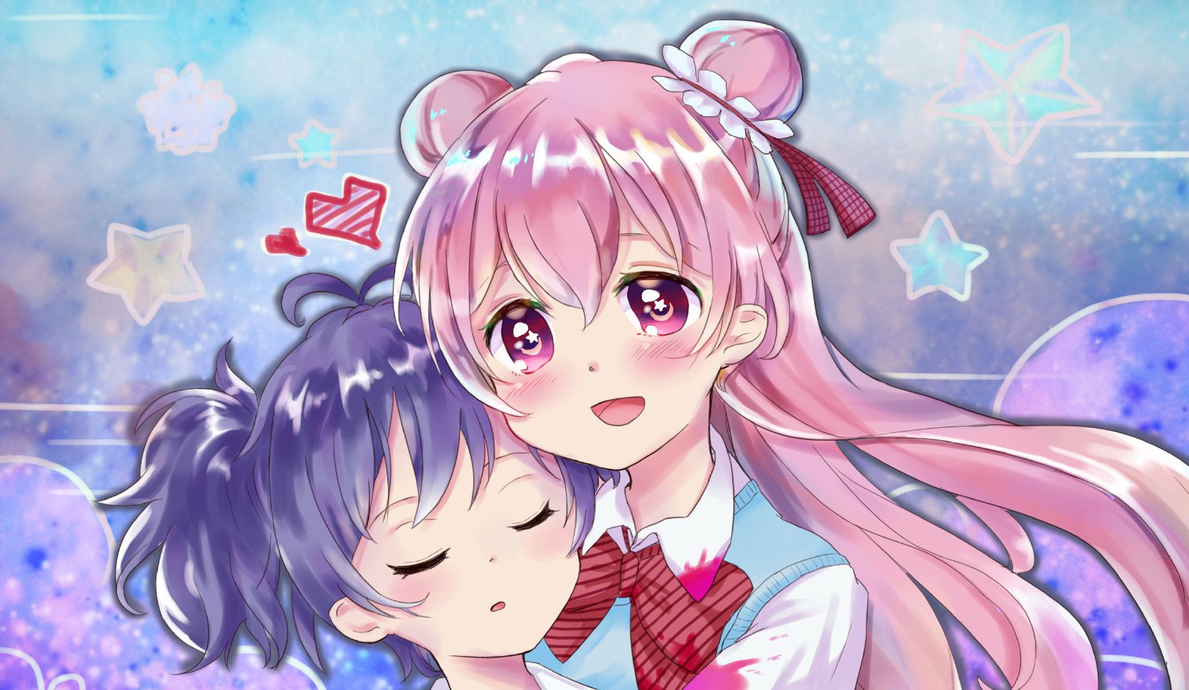 happy sugar life:动漫女神插画分享,这种画风你们欣赏的来吗_高清