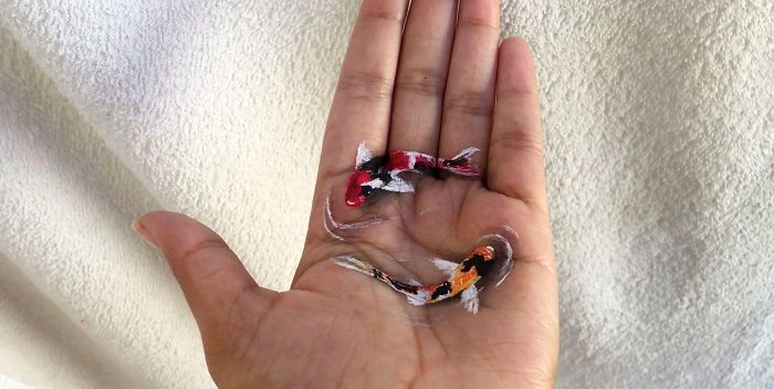 和眼睛"做游戏",她在手掌上画出3d立体彩绘_高清图集_新浪网