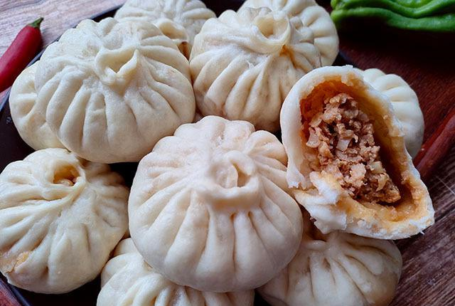 猪肉大葱馅包子这样做皮薄馅香鲜嫩多汁儿子说比买的好吃