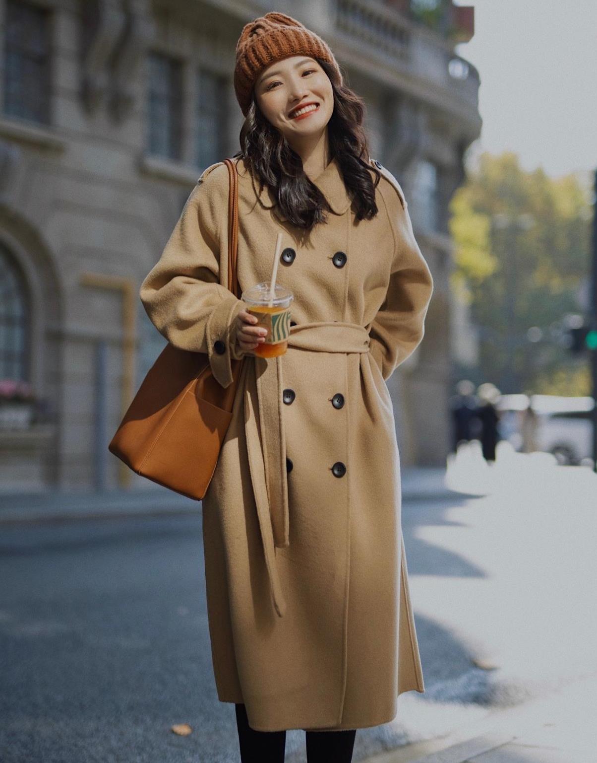 试试温暖治愈的卡其色外套,好搭配更显气质_高清图集_新浪网