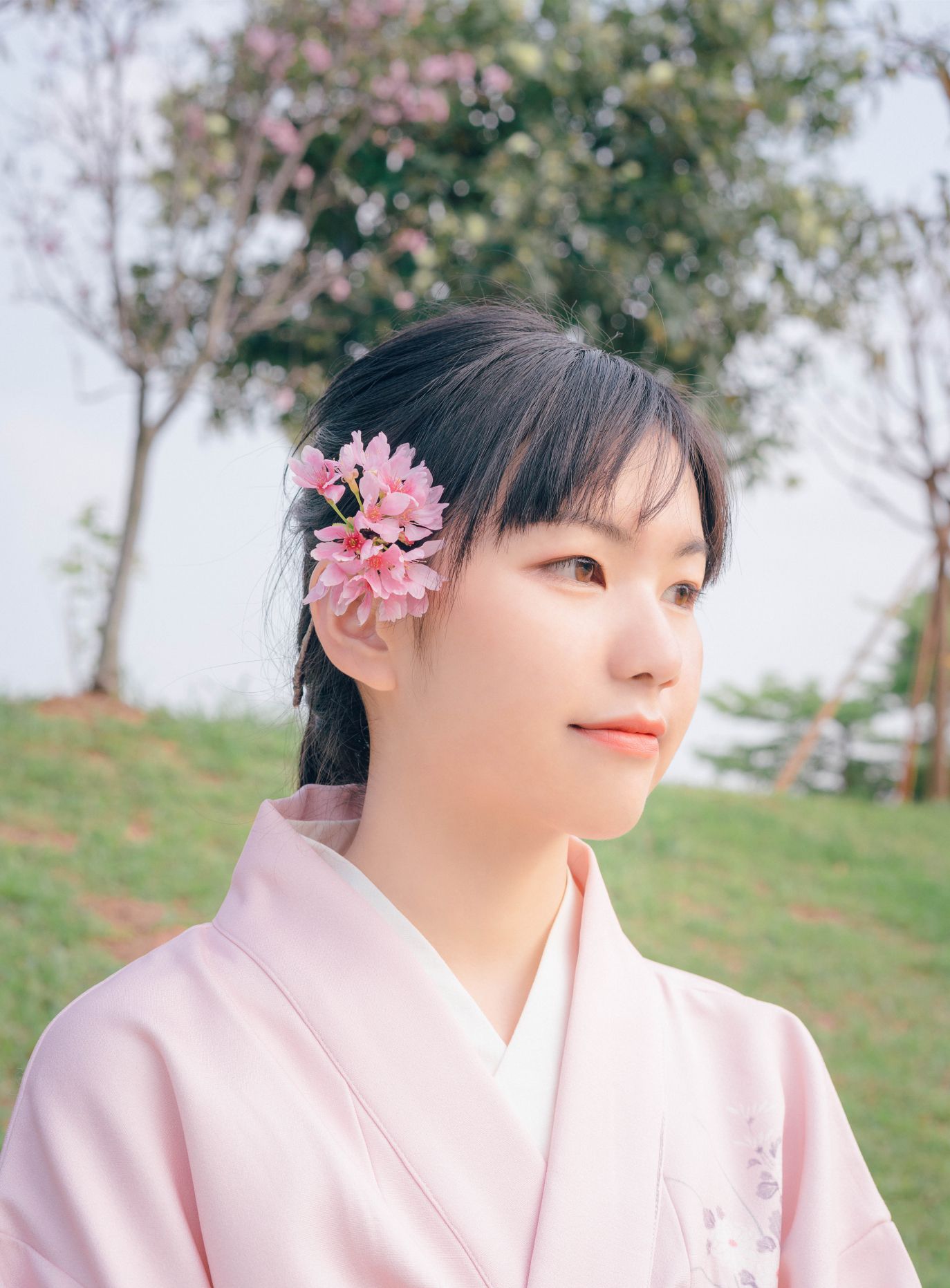 东莞石排和服美女樱花自拍