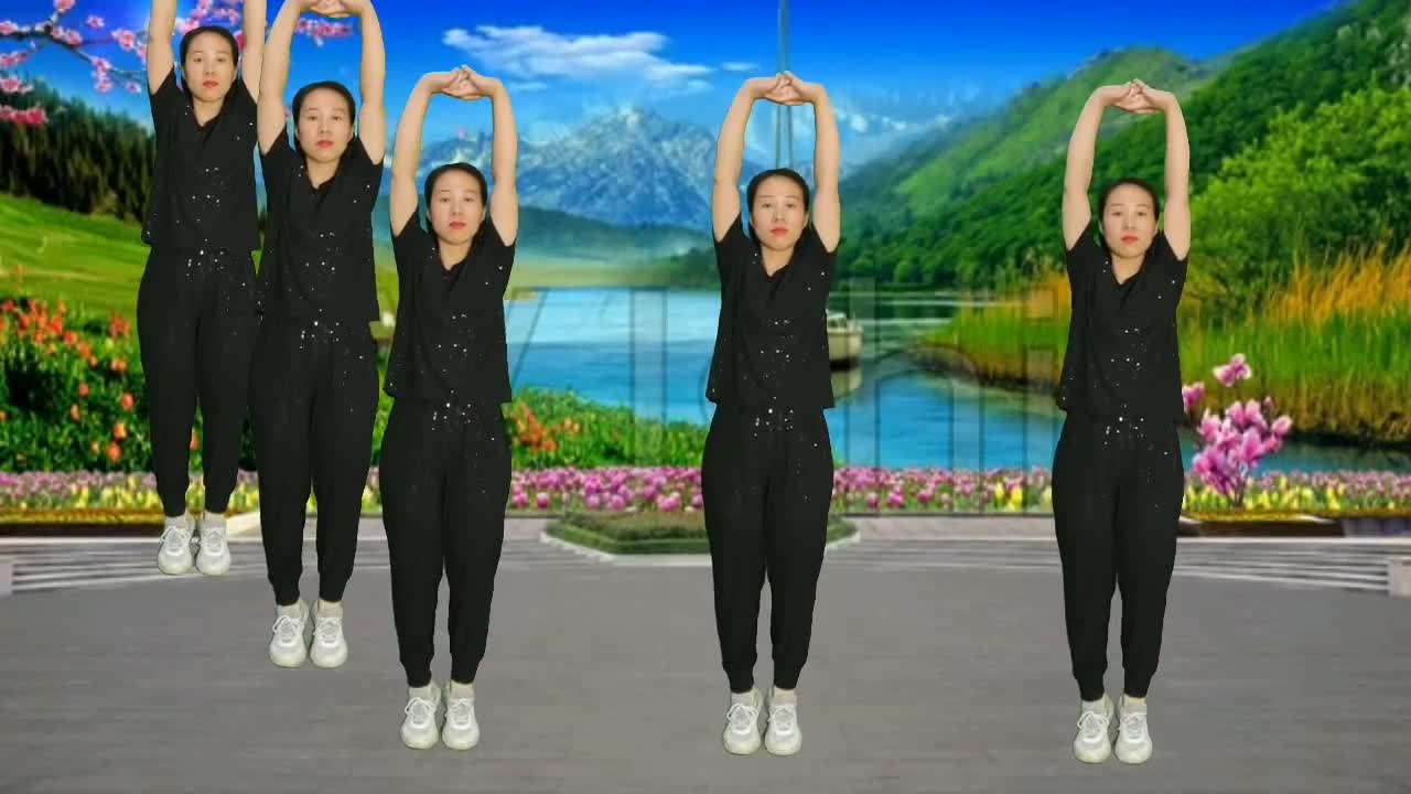 简单好学健身操广场舞,早上十分钟活血通络,排出体内湿气寒气