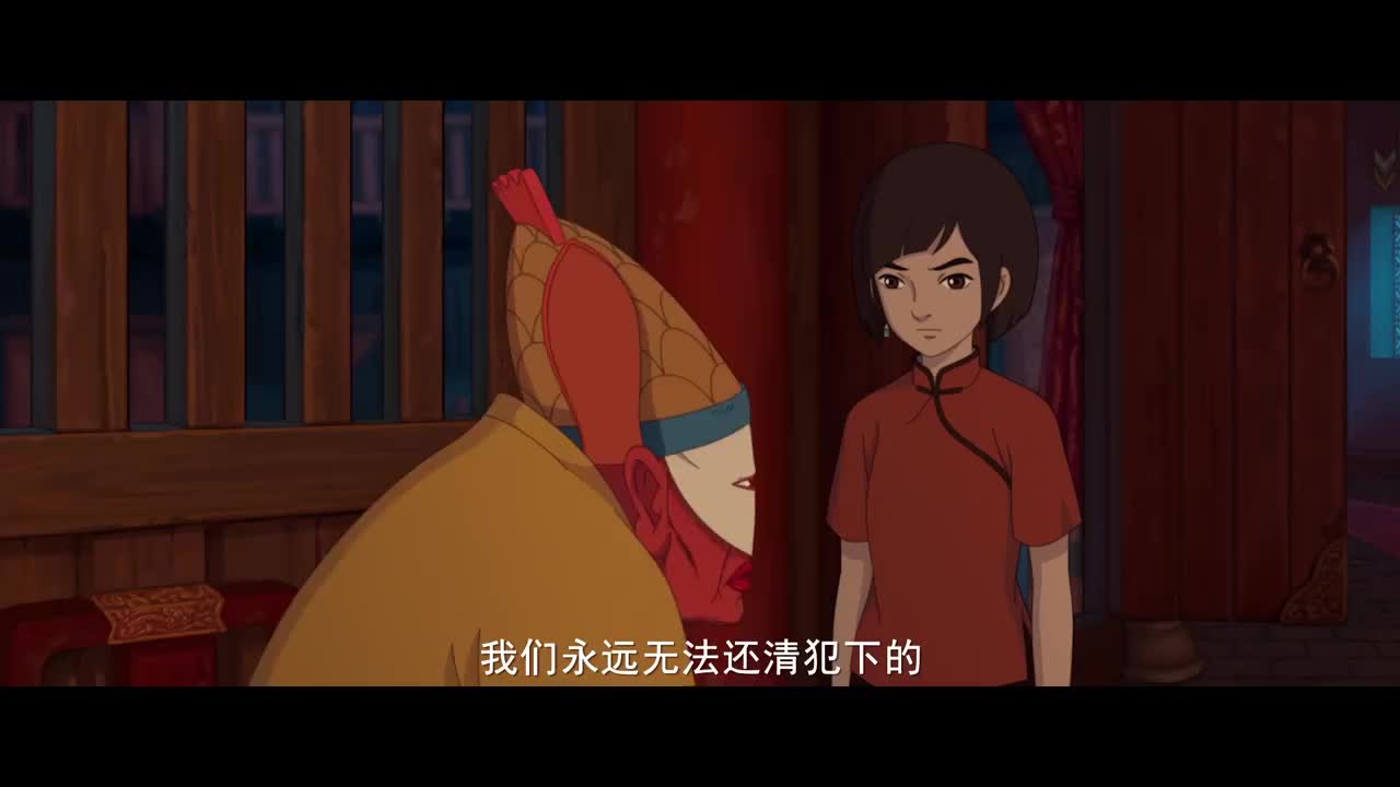 大鱼海棠椿愿意用自己的寿命换回小男孩灵婆被感动