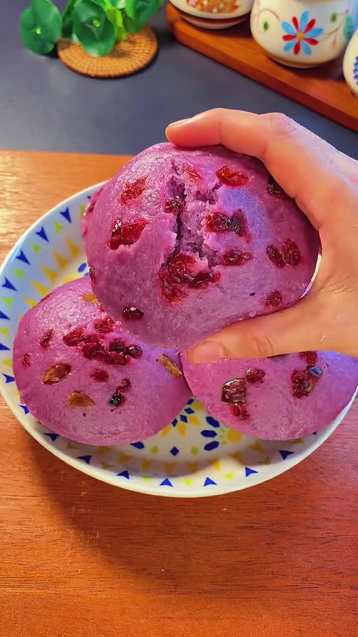 红枣紫薯蒸糕蓬松软绵鲜美甘甜