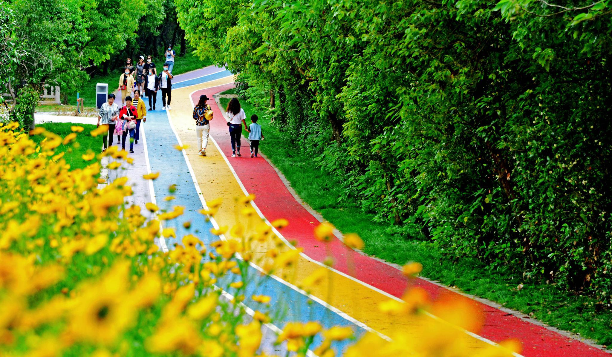 斗山彩虹步道,成为无锡又一个网红打卡地.