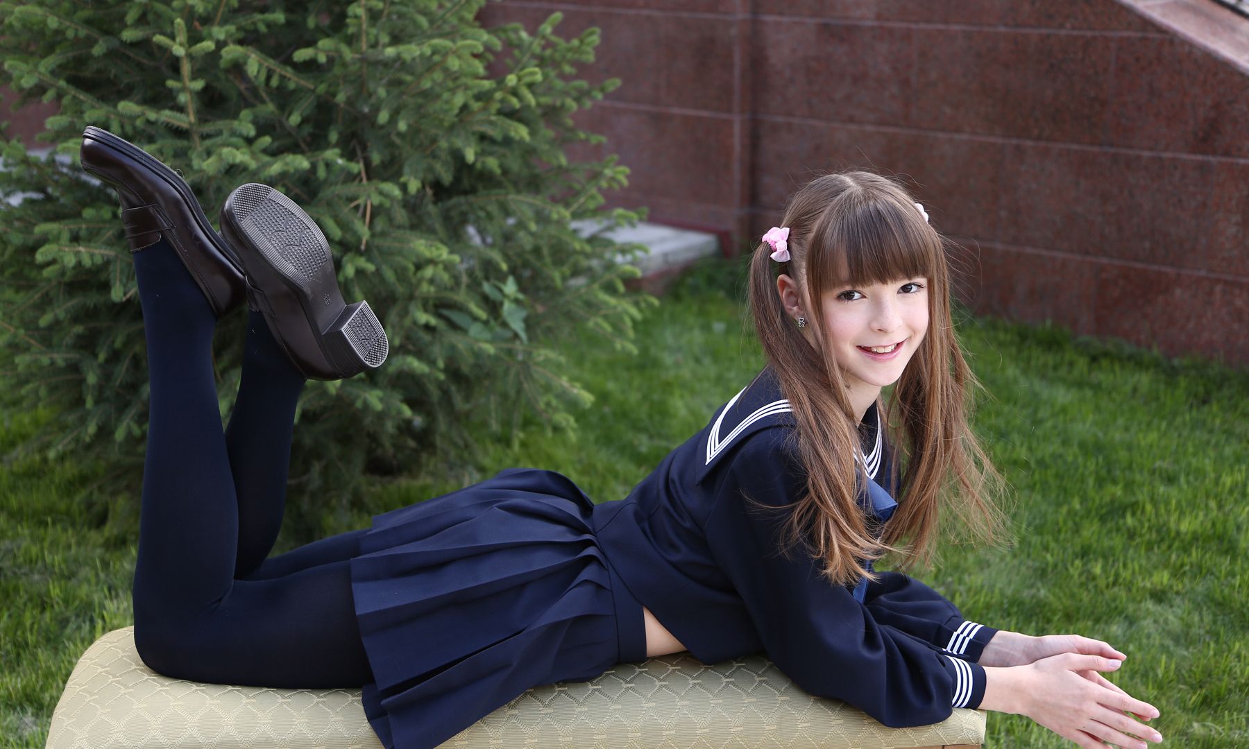 cosplay蓝色水手服jk