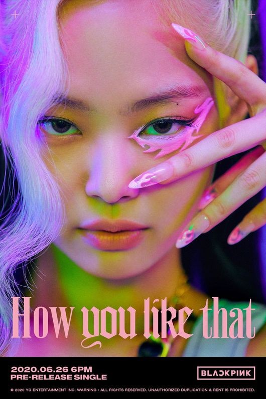 BLACKPINK发布第3款概念海报 充满粉色的 《How You Like That》