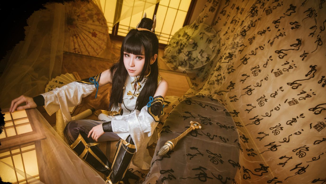 王者荣耀cosplay 一笔一折扇上官婉儿