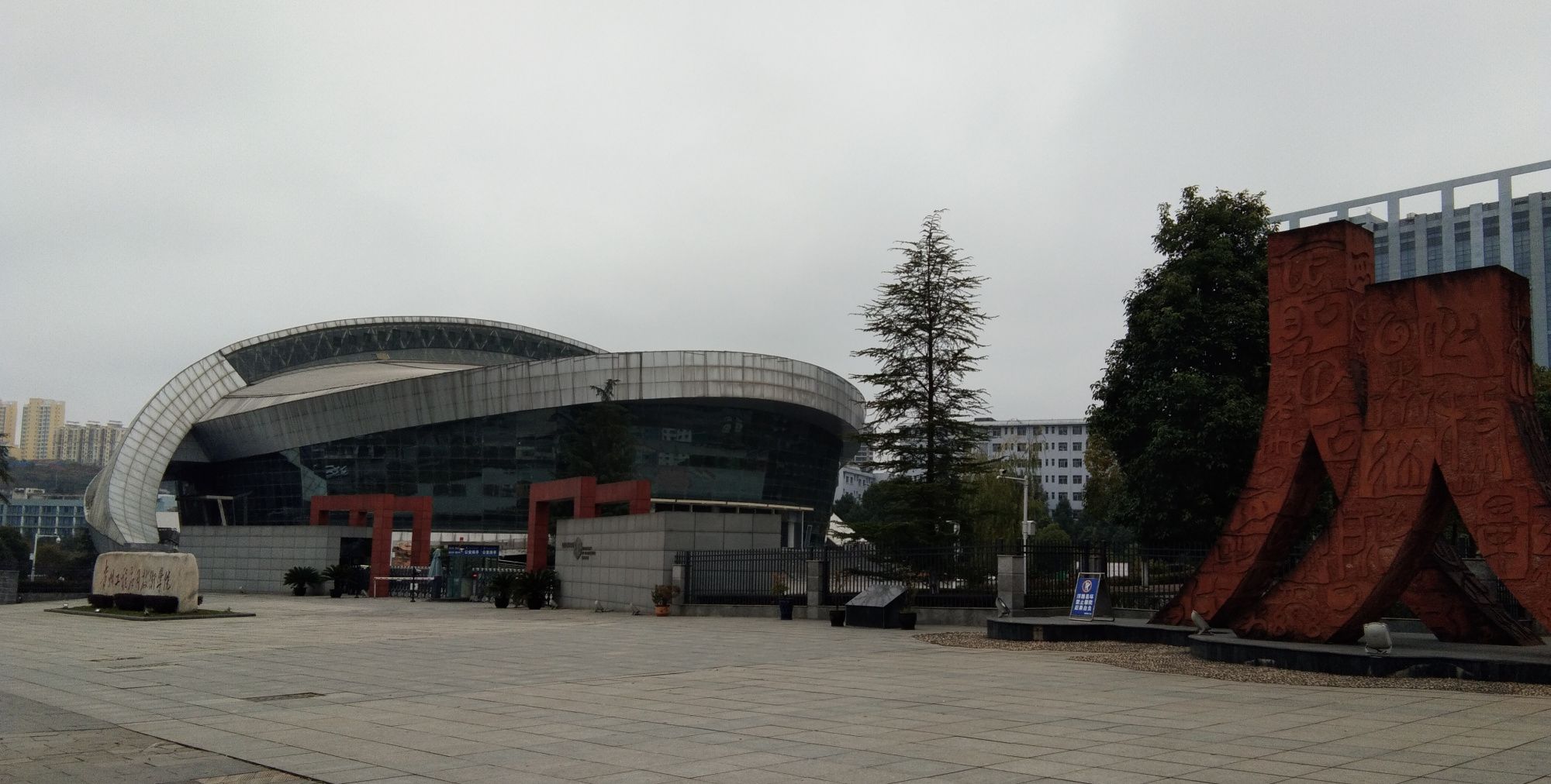 实拍贵州毕节市学院路,街道两旁全是银杏树,风景不错