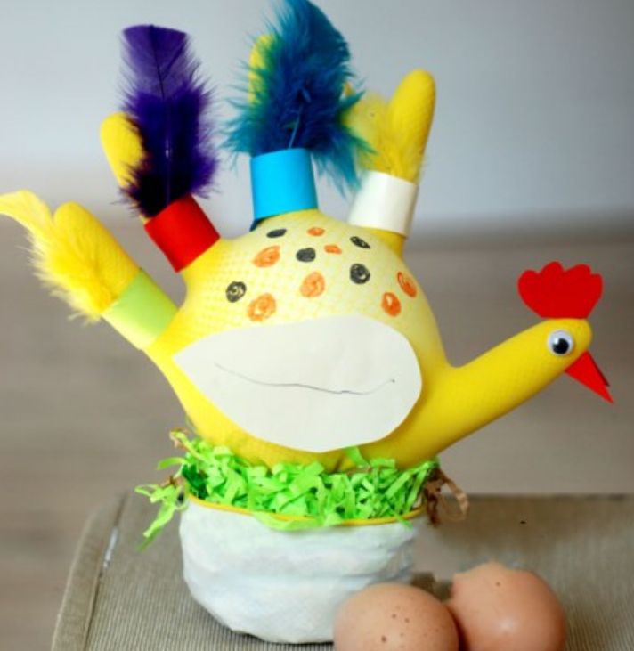 废弃橡胶手套变废为宝制作可爱公鸡母鸡玩偶小玩具_高清图集_新浪网