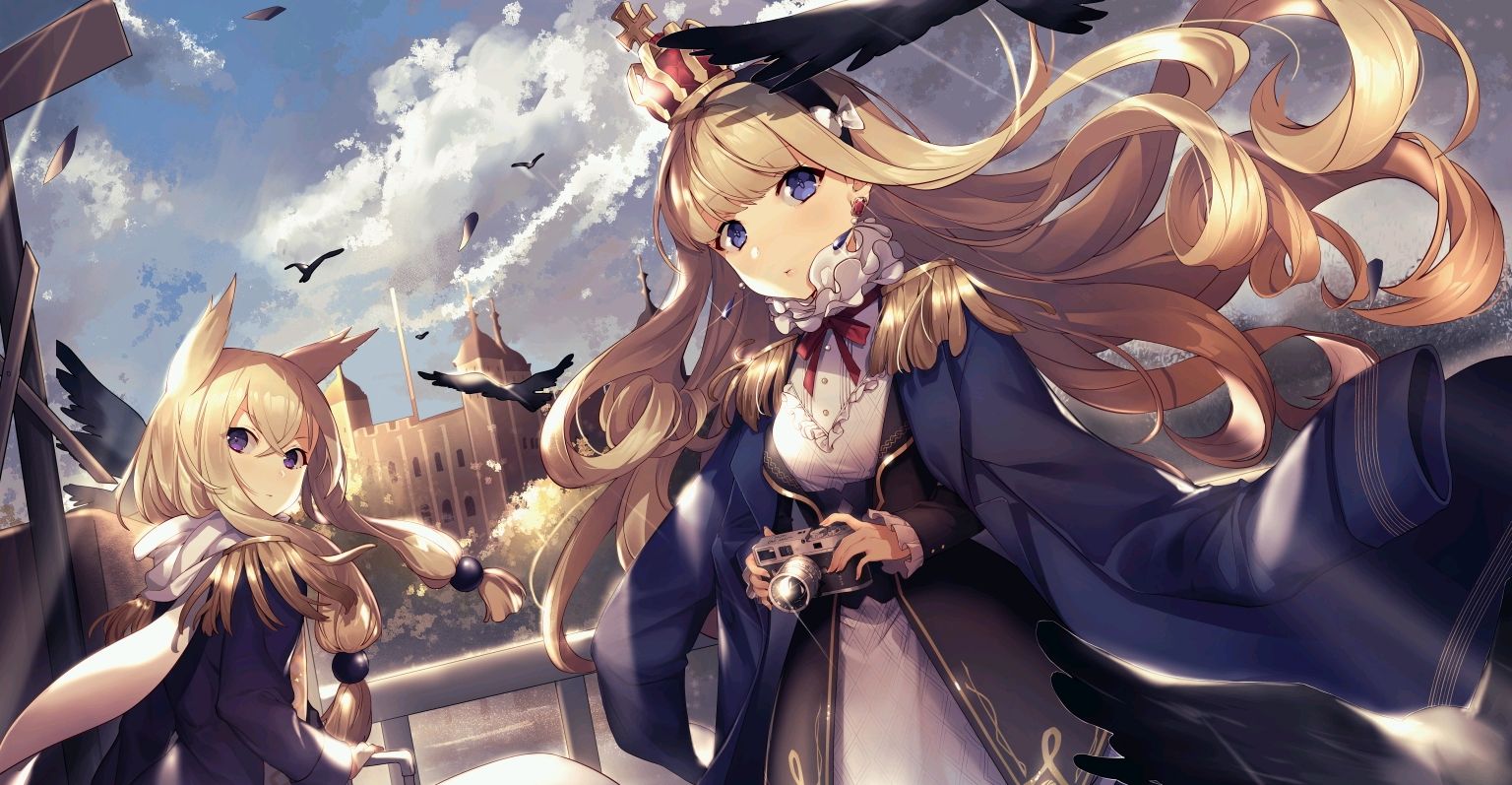 碧蓝航线:分享一波伊丽莎白和厌战的美图,每一张都可做壁纸_高清图集