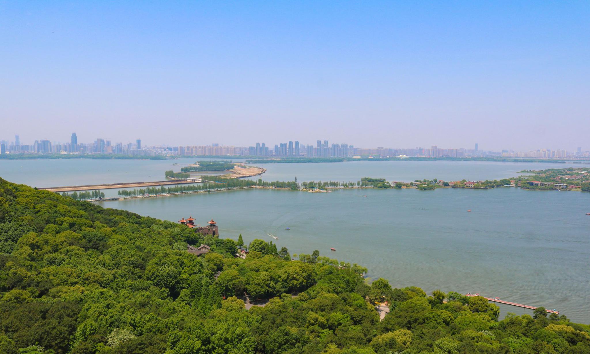 武汉这汪湖泊,景色堪比杭州西湖