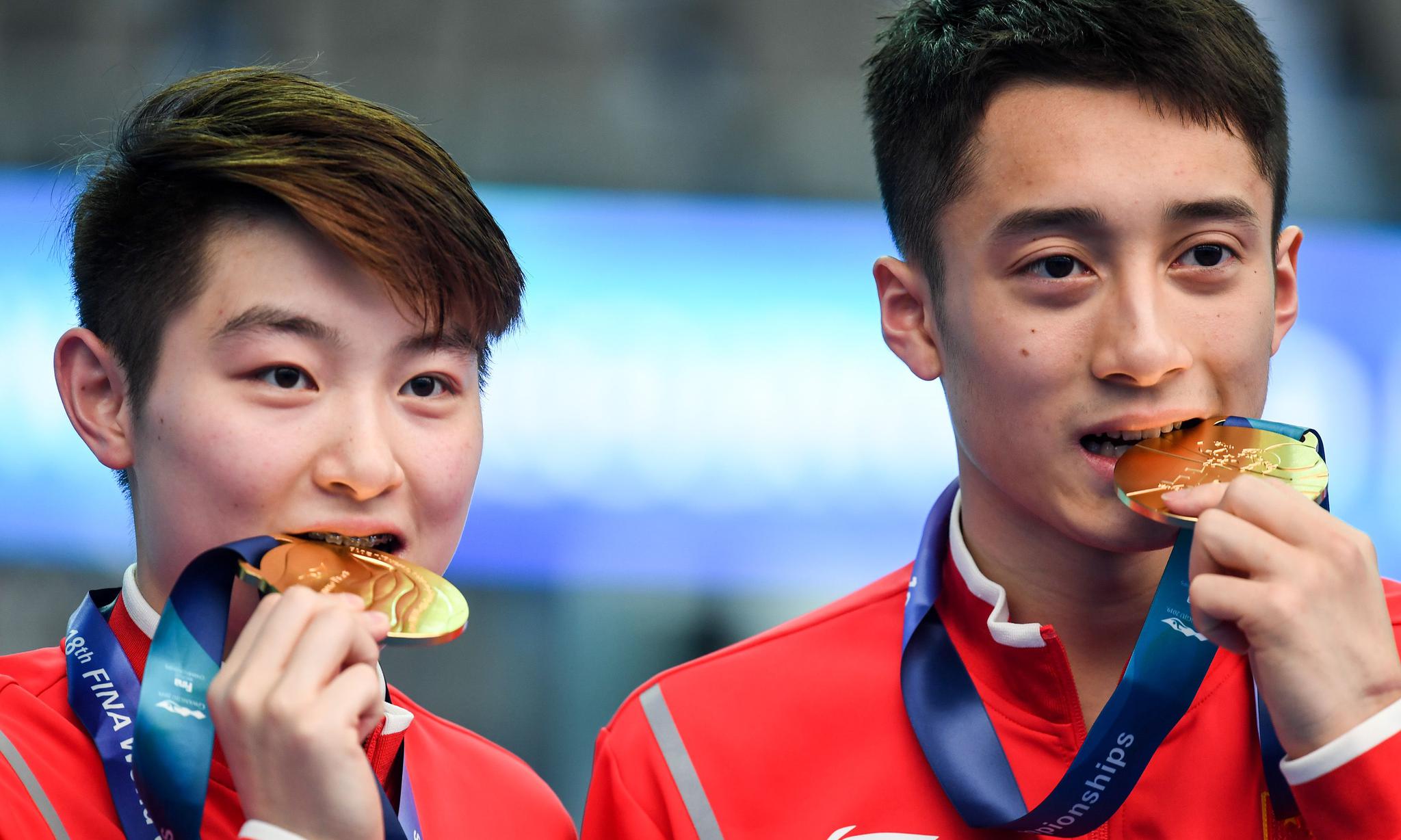 跳水——混合双人10米台:练俊杰/司雅杰夺冠