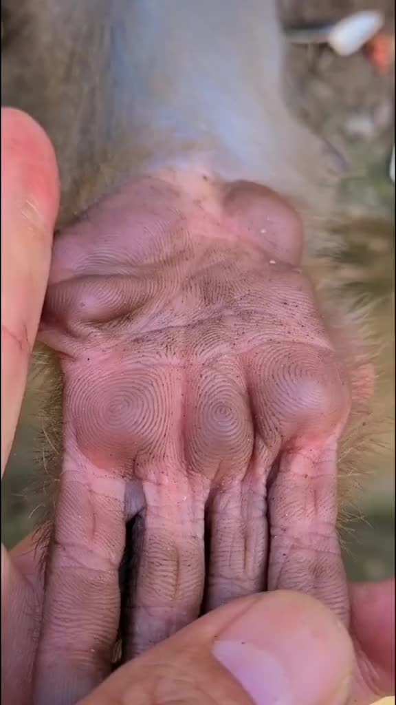 男子给猴子看手相,算得可真准