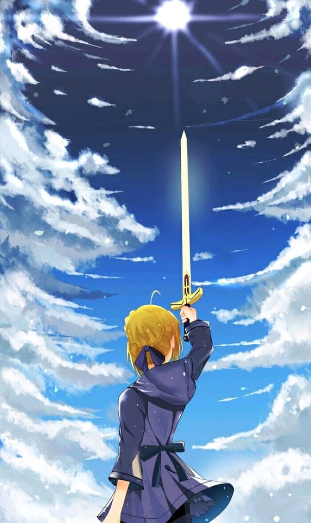 手机动漫壁纸 吾王saber