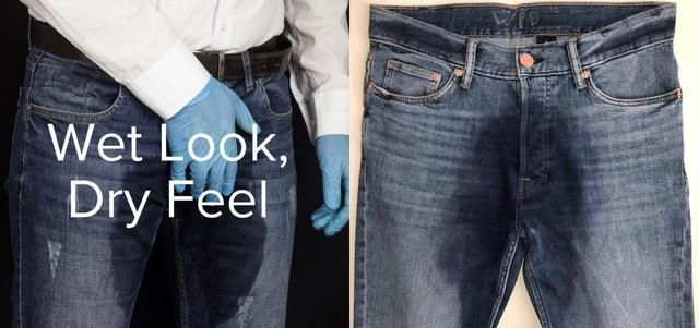 奇葩的时尚"尿裤子"牛仔裤,湿湿的痕迹都是手工染色!谁想要?