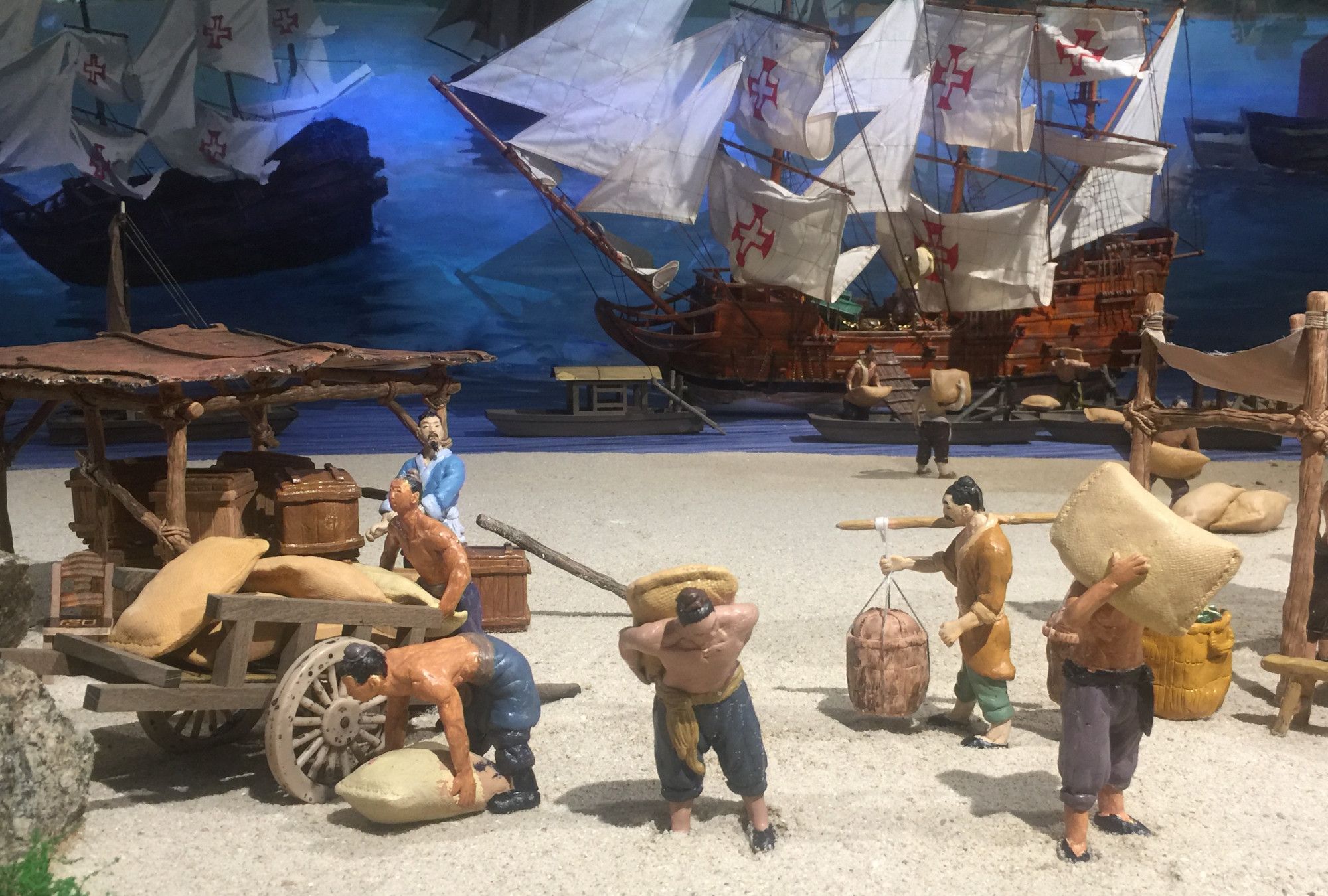 广东台山海上丝绸之路缩微场景雕塑