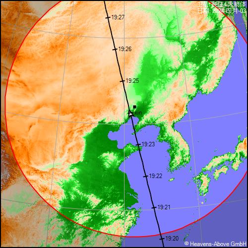 长征4 火箭体过境【阜新】##人造卫星过境事件