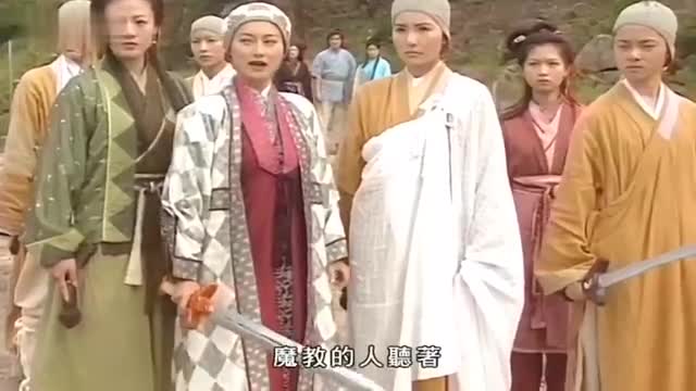 张无忌救明教众人，接灭绝师太三掌，下秒使出九阳神功虐惨师太