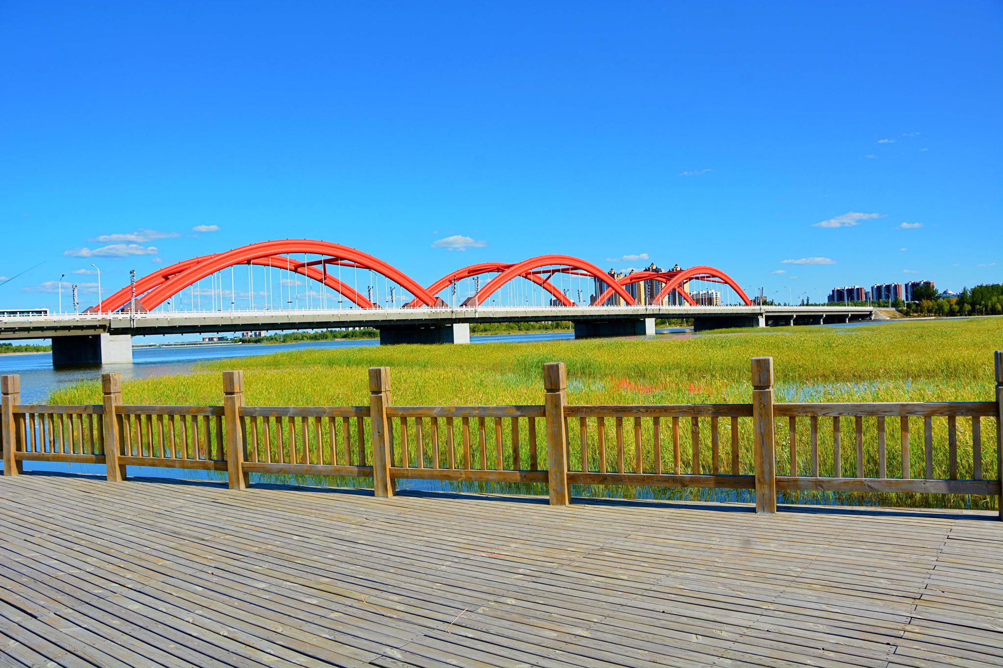 不同角度的通辽市彩虹桥,原创拍摄