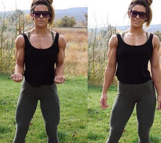 120斤工地健身女神,浑身肌肉,女人味儿十足