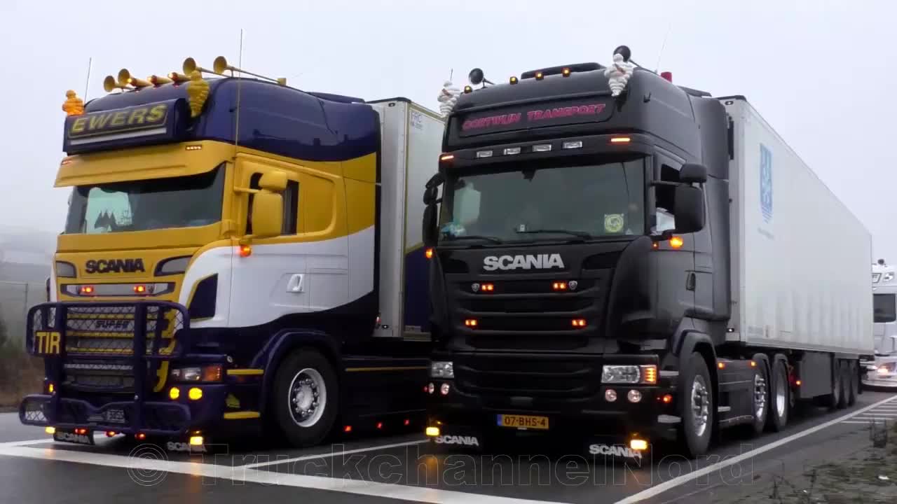 欧洲卡车司机高速飙车