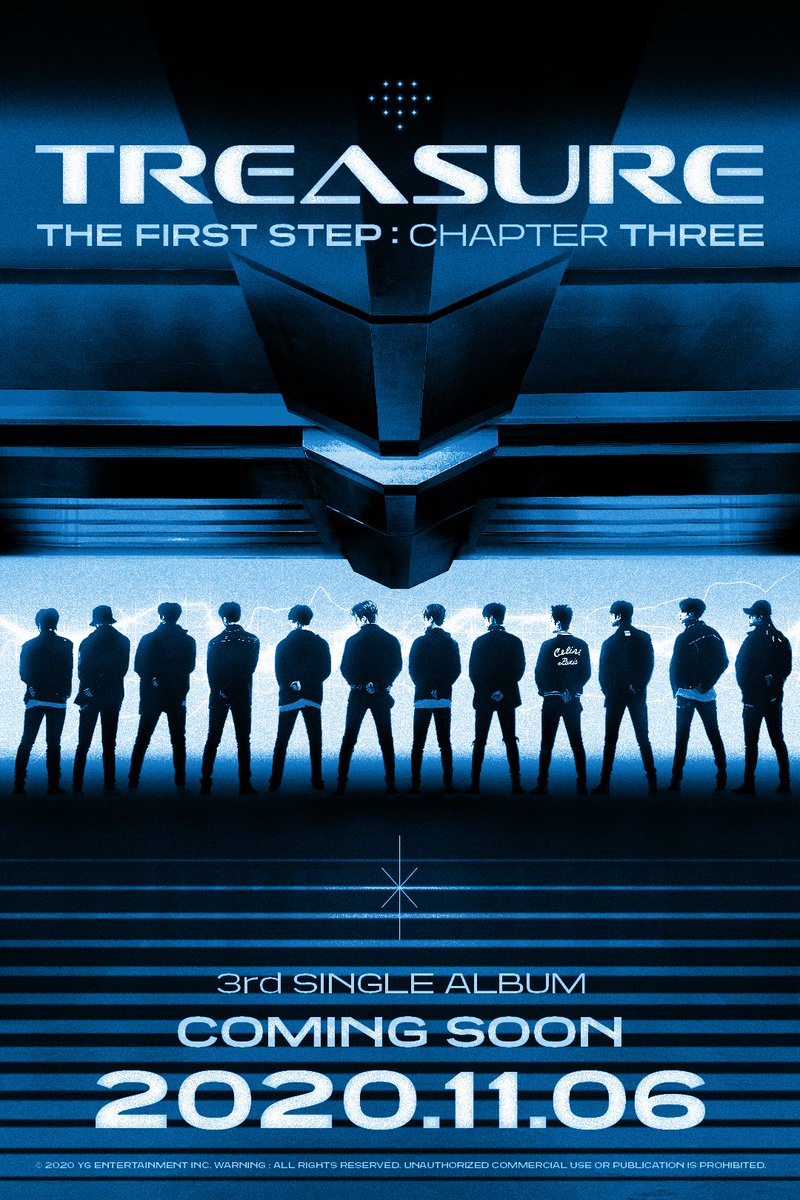 TREASURE公开新海报中 确定第三张单曲专辑发行日期