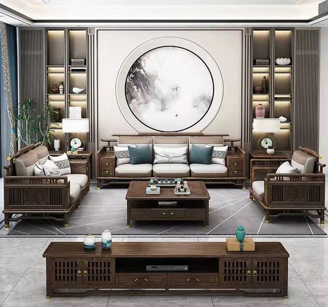 新中式风格装修效果图满室生出静与净的格调空间充满雅趣韵味