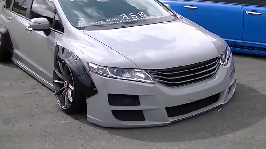 爆改09款本田奥德赛都改出了跑车的感觉想象力真丰富