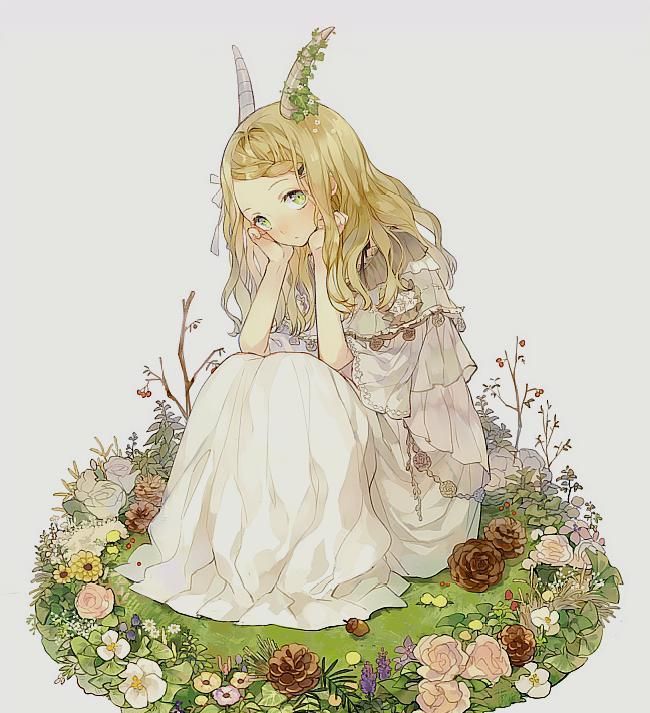 人物彩绘,甜美风小姐姐动漫插画图集,美美美