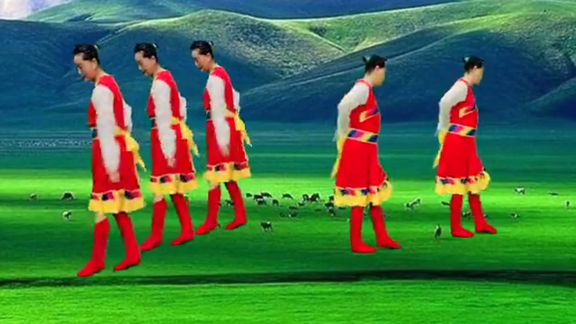 草原天籁广场舞最美的草原最美的花歌醉舞美越跳越喜欢