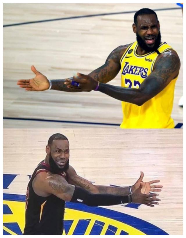 espn晒詹姆斯经典表情包!jr史密斯之后,谁让詹皇如此绝望?