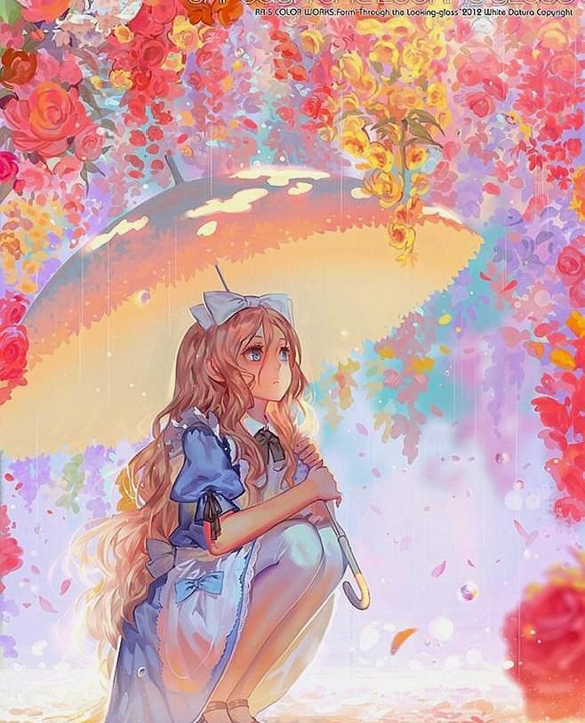 人物彩绘,甜美风小姐姐动漫插画图集,美美美