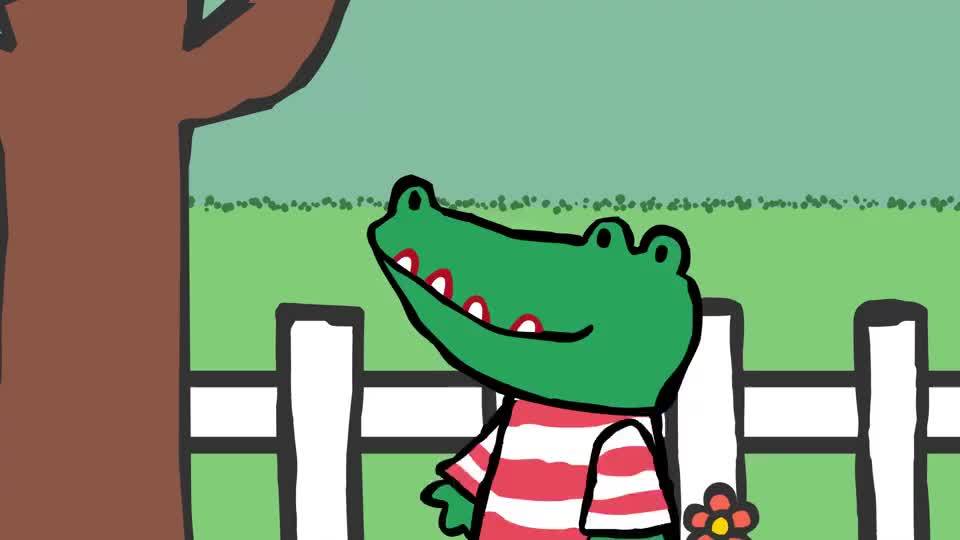 鳄鱼爷爷开玩笑,小鳄鱼是被捡来的