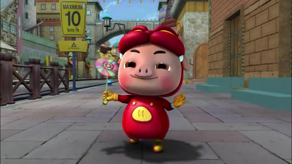 猪猪侠变身小英雄:野蛮的大球,恐怖的破坏力